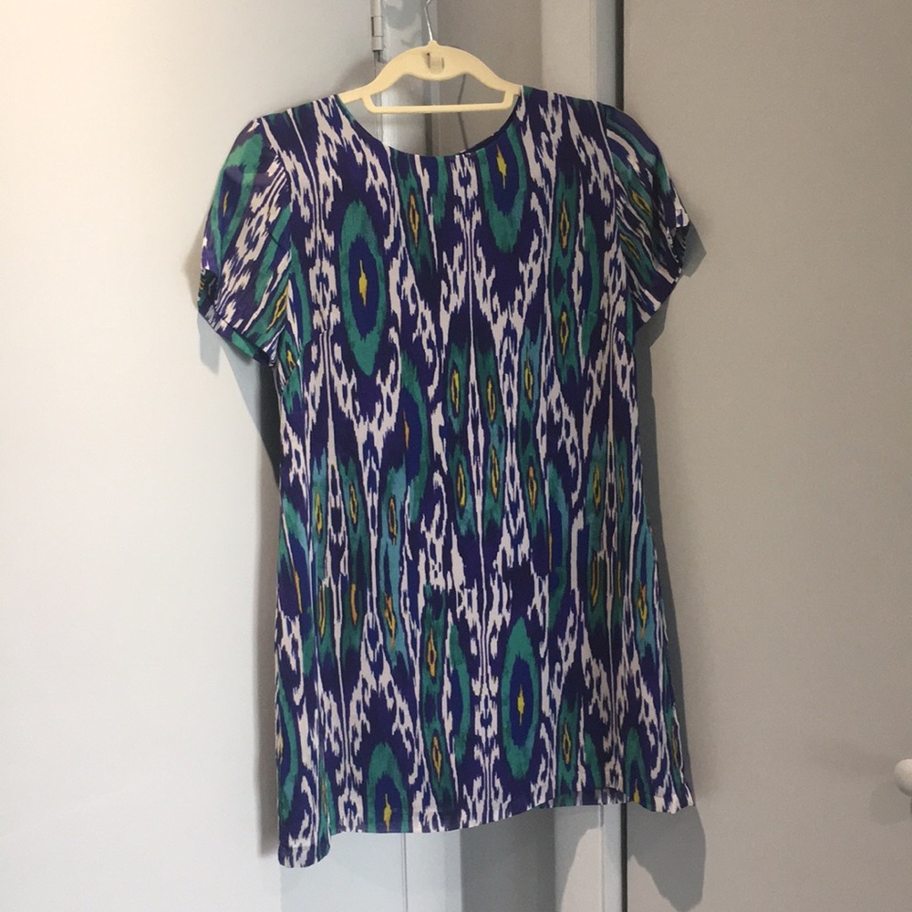 Printed Chiffon t-shirt dress